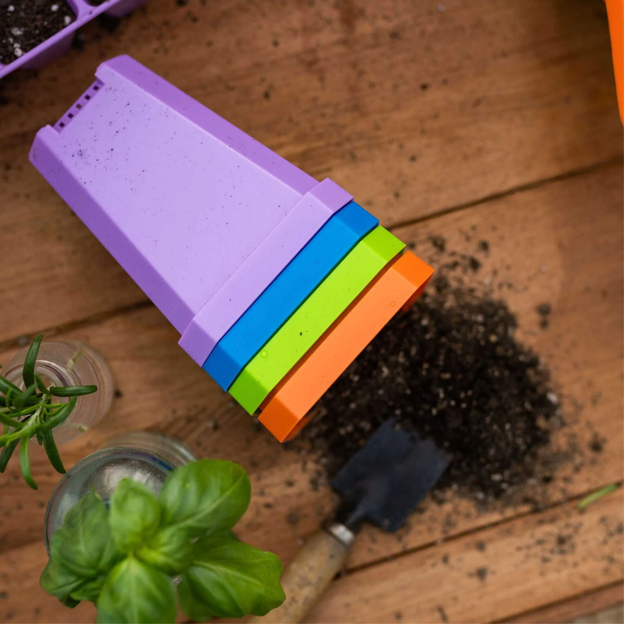 3.3" Heavy Duty Seed Starting Pots with Inserts - Image 2